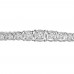 2.01ct Ladies Graduated Round Cut Diamond Tennis Bracelet (G Color SI-1 Clarity) in 14kt White Gold